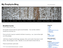 Tablet Screenshot of myporphyria.com
